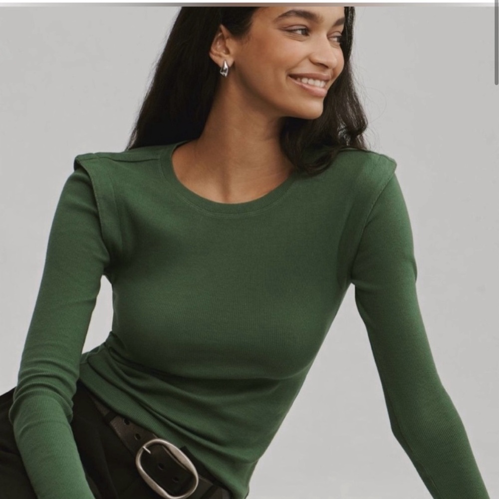 Anthropologie Maeve green top